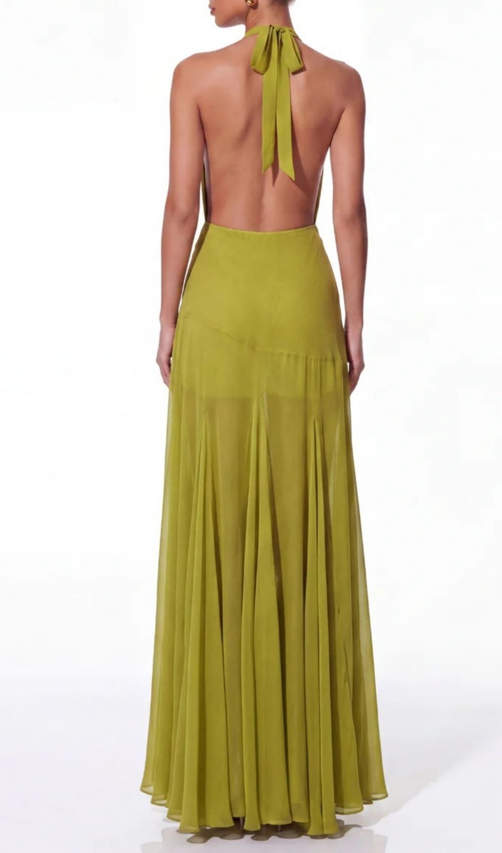 Povrik Halterneck Flared Maxi Dress