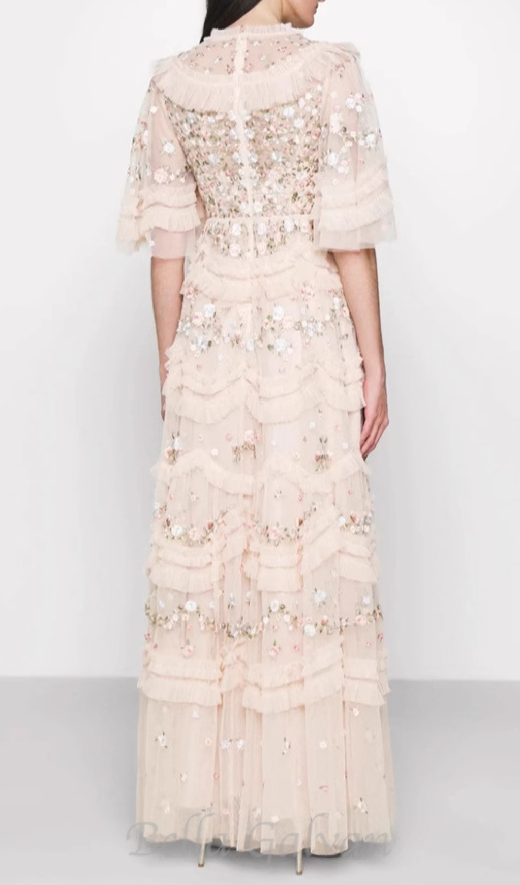 Flowering Girl Women lalabelle tulle floral gown in apricot
