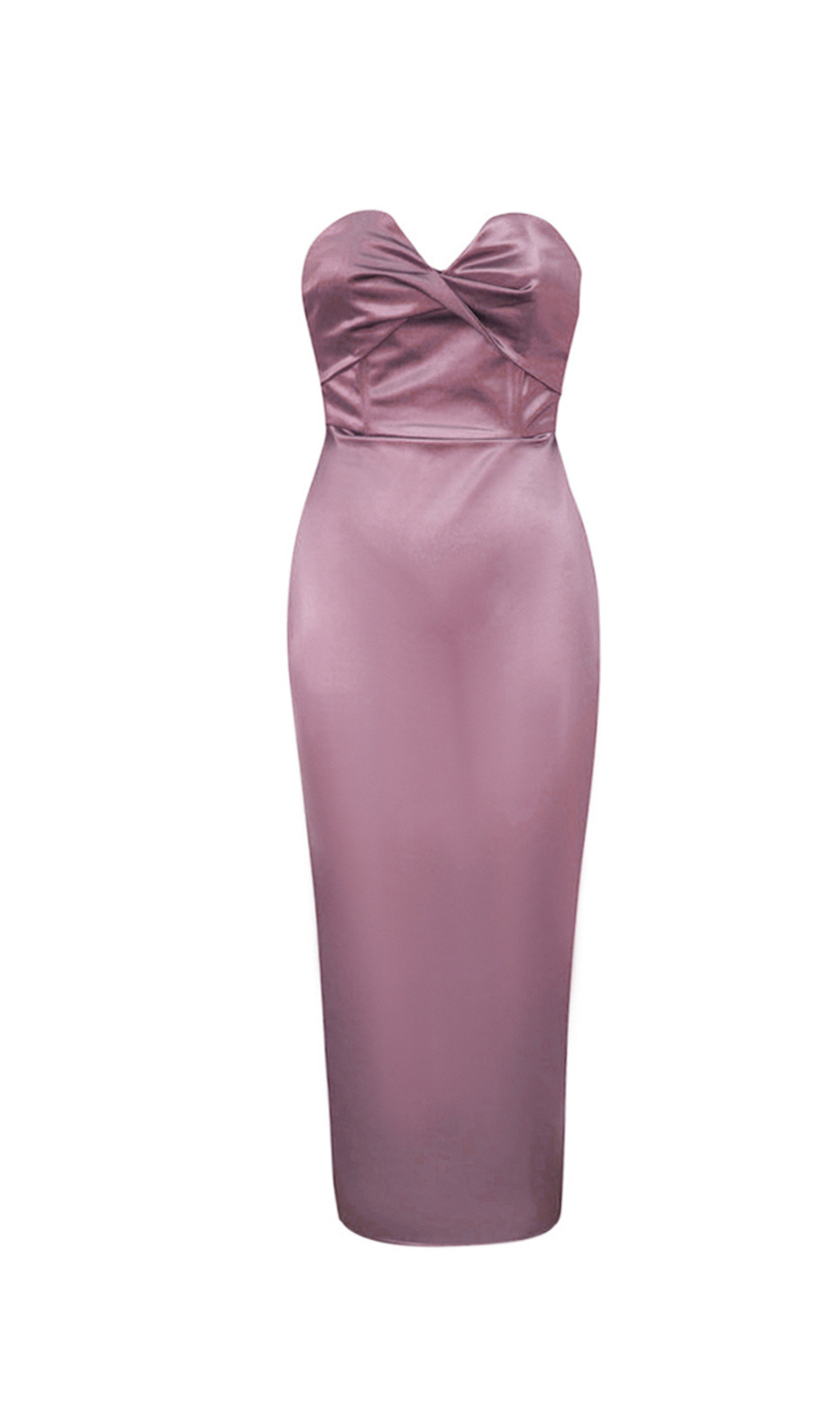 Flowering Girl Women Backless Split Twist-Front Bodycon Midi Dress In Iceberry Pink