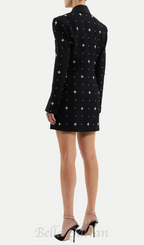 Flowering Girl Women Cachi Diamante Embellished Blazer Mini Dress