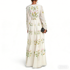 FLORAL SILK GEORGETTE MAXI DRESS