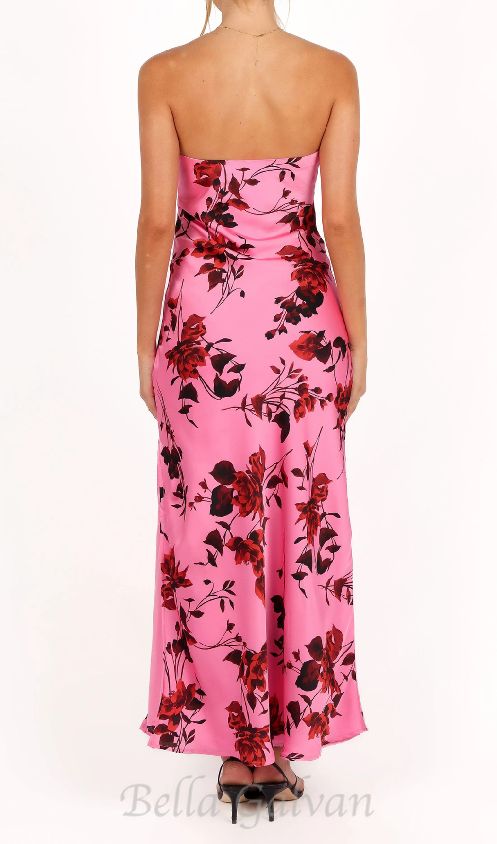 Flowering Girl Women bryden strapless maxi dress in rose pink