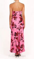 Flowering Girl Women bryden strapless maxi dress in rose pink
