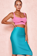 Flowering Girl Women Bandage Bodycon Dress Set