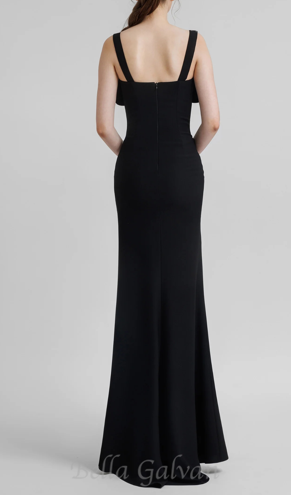 Flowering Girl Women Sleeveless Corset maxi Dress in black