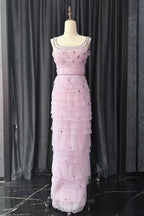 Arwa Embellished Maxi Dress In Purple