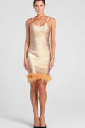 Flowering Girl Women LUNE FEATHER BANDAGE DRESS