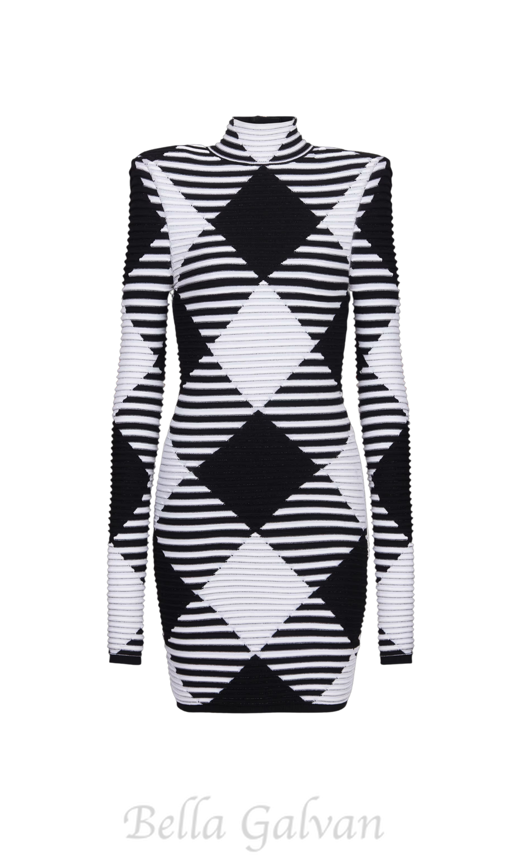 Flowering Girl Women mini dress in rolled gingham knit