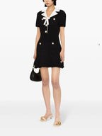 Flowering Girl Women Embellished Bouclé Mini Dress