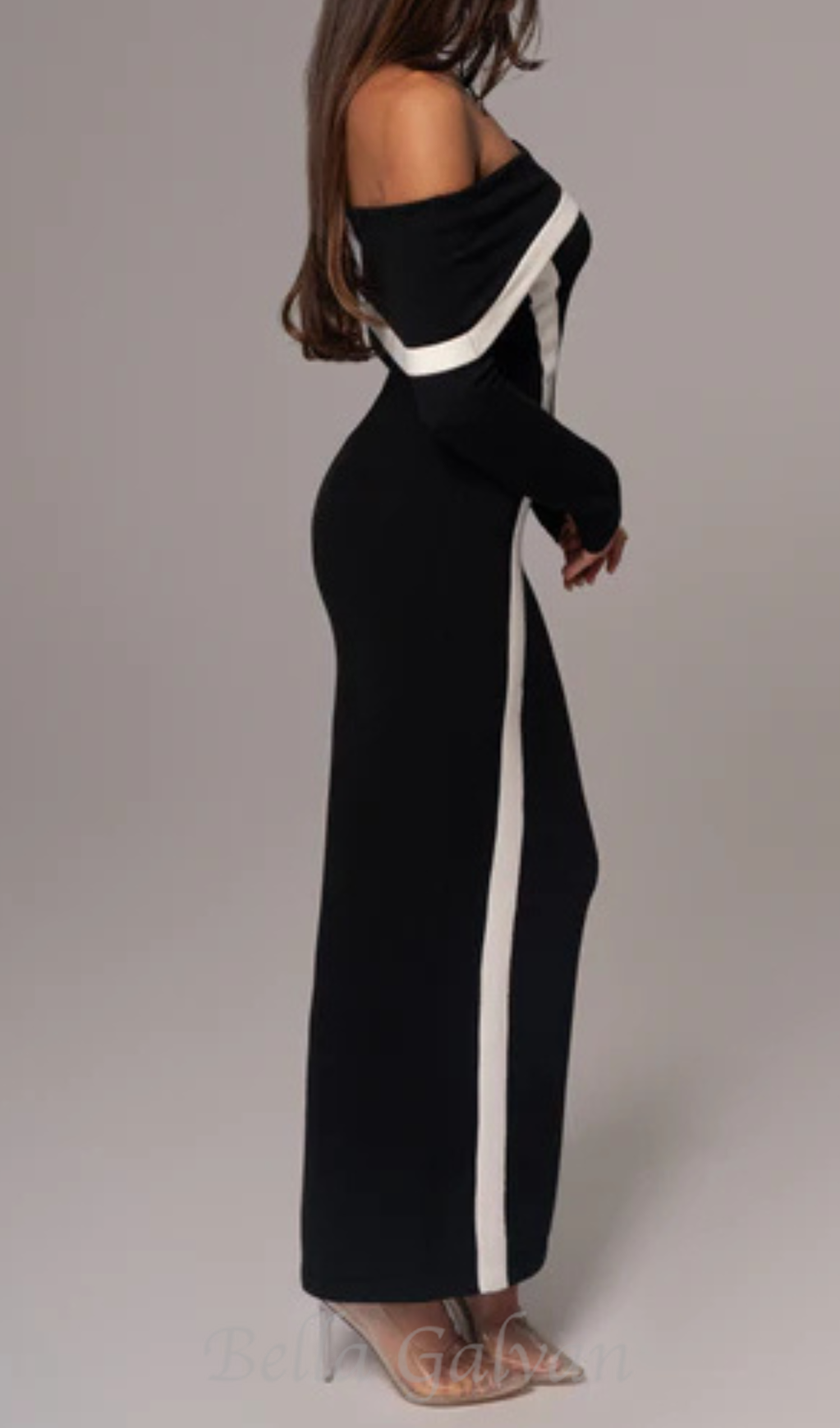 Flowering Girl Women Black Janet Off Shoulder Maxi Dress