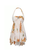 Flowering Girl Women katherine Floral Halter Backless Mini Dress