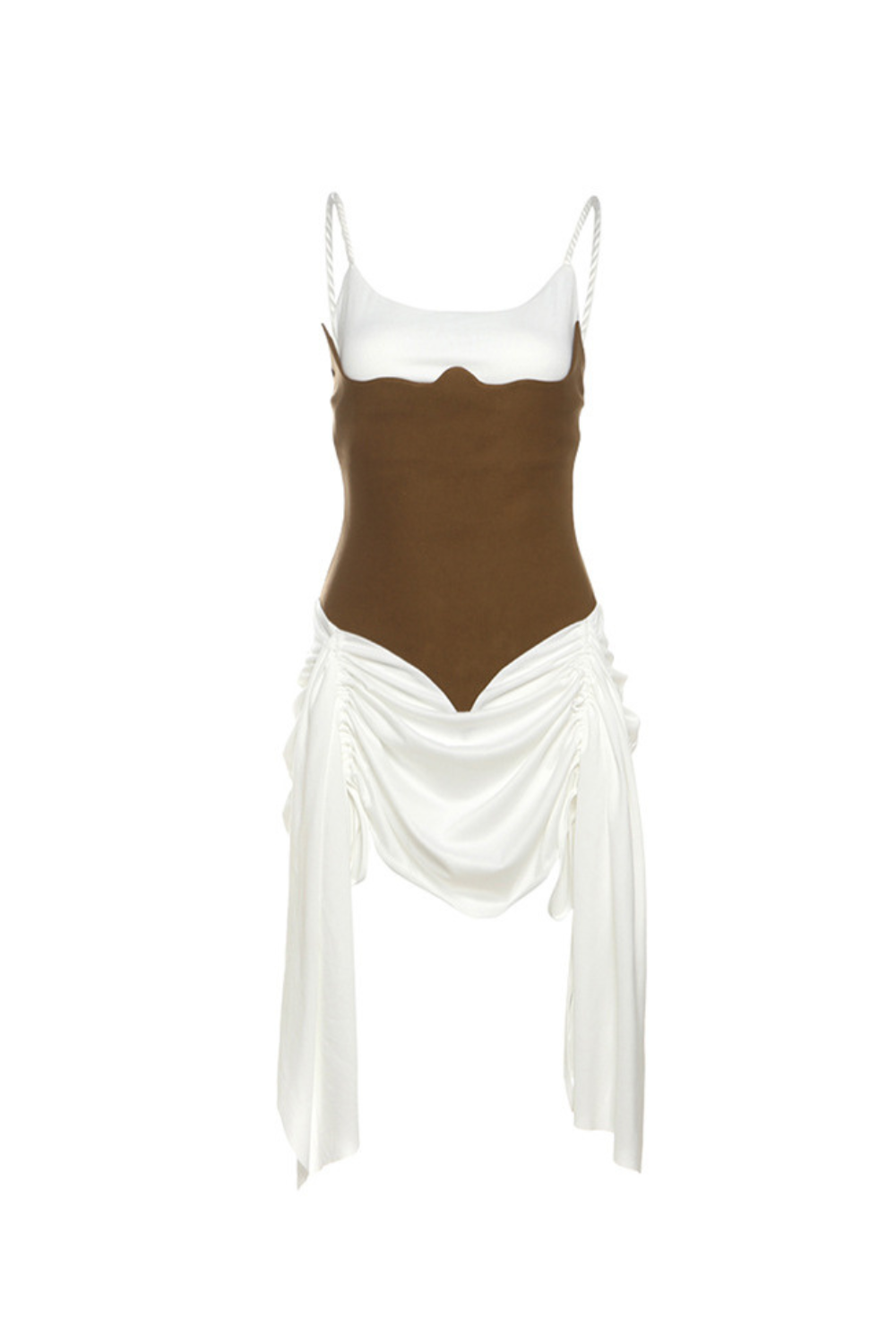 eunice Ruch Spaghetti Mini Dress