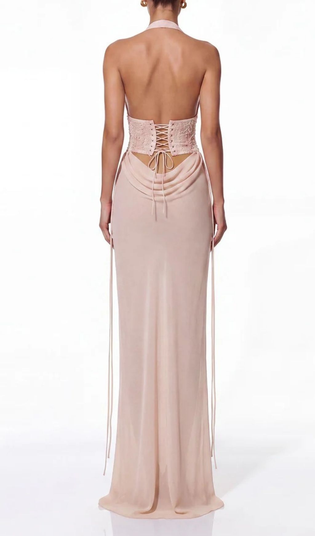 Iverik Halterneck Sequin Skirt Set