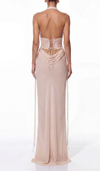 Iverik Halterneck Sequin Skirt Set