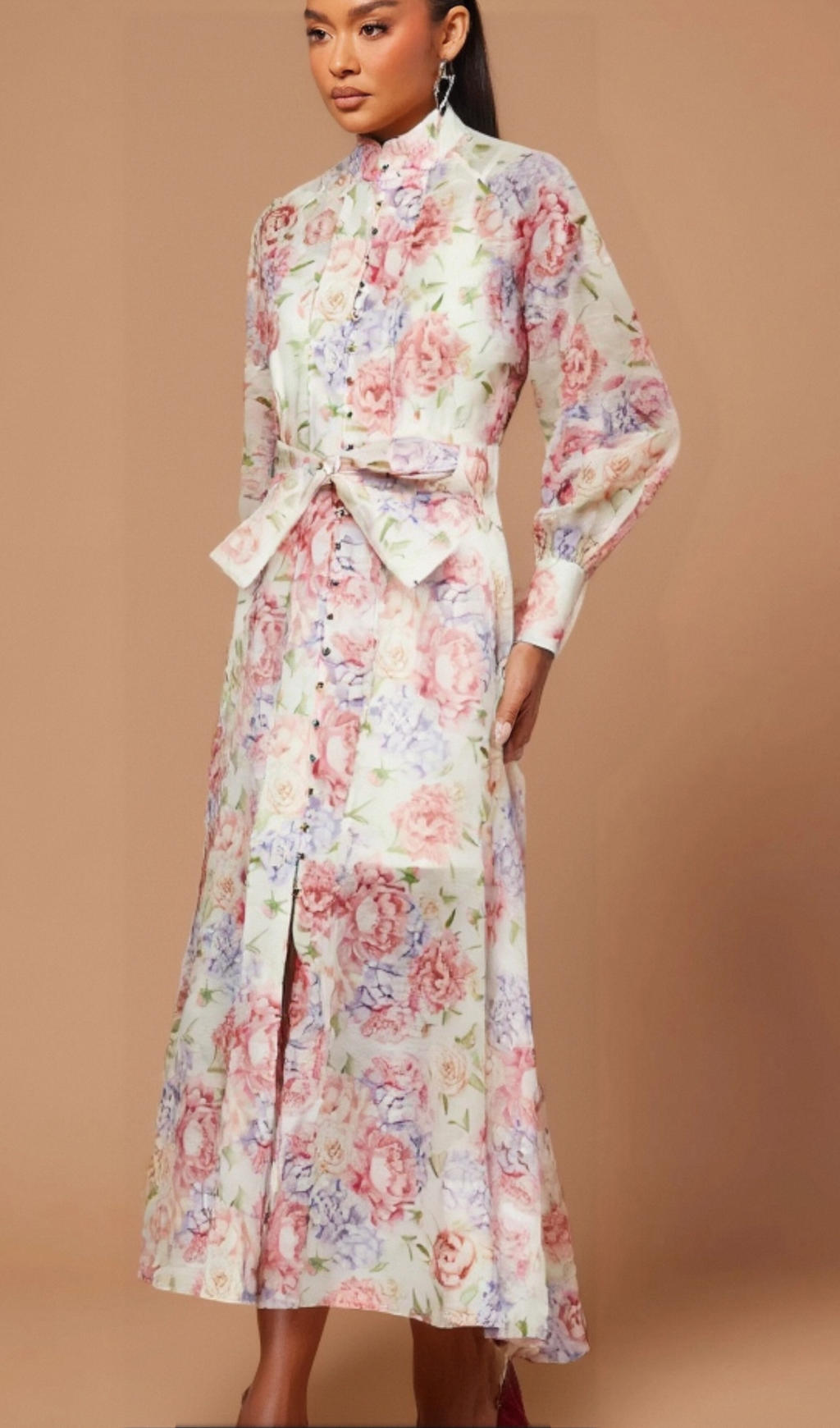 Flowering Girl Women Éliane floral-print flared midi dress