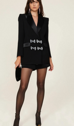 Flowering Girl Women Thala crystal-embellished bow blazer