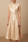 Flowering Girl Women Ornella Faux-Pearl Sequined Midi Dress