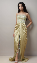 Flowering Girl Women Flavia floral-embroidered panelled maxi dress