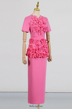 Flowering Girl Women trista Flower Two-Piece Set in pink