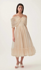 Flowering Girl Women Danielle sequined tulle midi dress