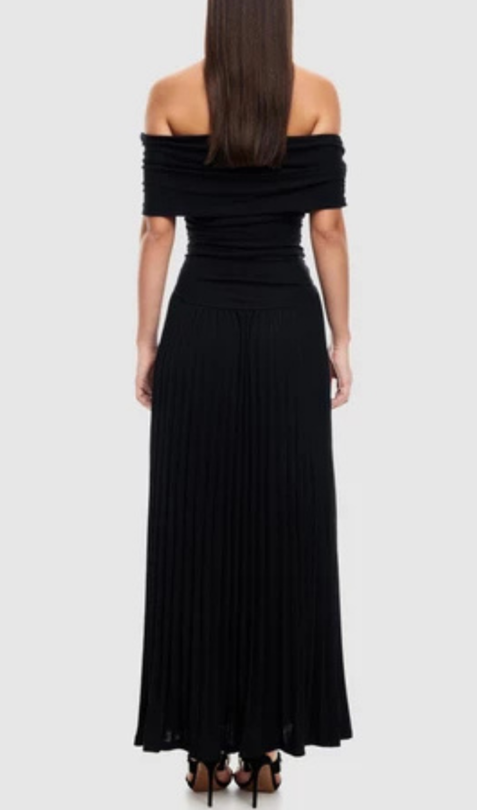 Flowering Girl Women sabina bodycon strapless maxi dress in black