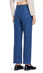 Flowering Girl Women Palmira Tweed Trousers in blue