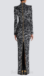 Flowering Girl Women Bexley Print Velvet Long Sleeve Maxi Dress