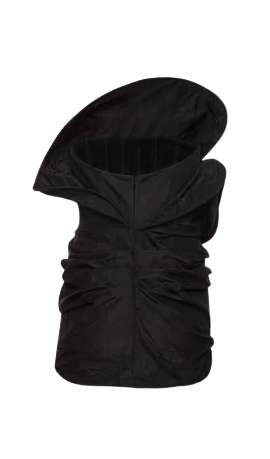Flowering Girl Women Strapless Ruffled Taffeta Mini Dress in Black
