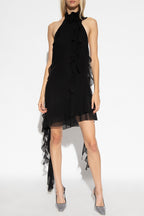 Flowering Girl Women Lennoa Ruffled Halter Mini Dress - Black