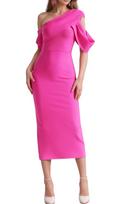Flowering Girl Women ALEXIS ONE SHOULDER BANDAGE DRESS