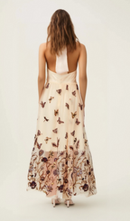 Flowering Girl Women Joséphine halterneck butterfly-motif tulle midi dress