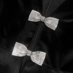 Flowering Girl Women victoria cut out bow mini dress set in black