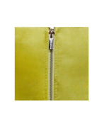 Flowering Girl Women Lemon Yellow Pleated Satin Mini Dress