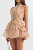 Flowering Girl Women Serenity Halterneck Mini Dress