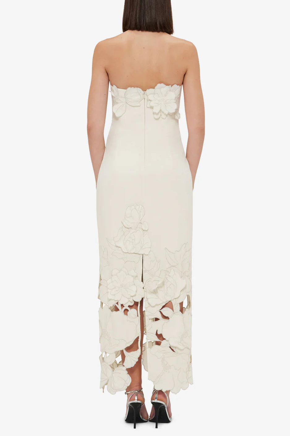 Flowering Girl Women Louise Appliqué Bustier Maxi Dress In White