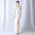 Crafted Flower With Beading Formal Dress