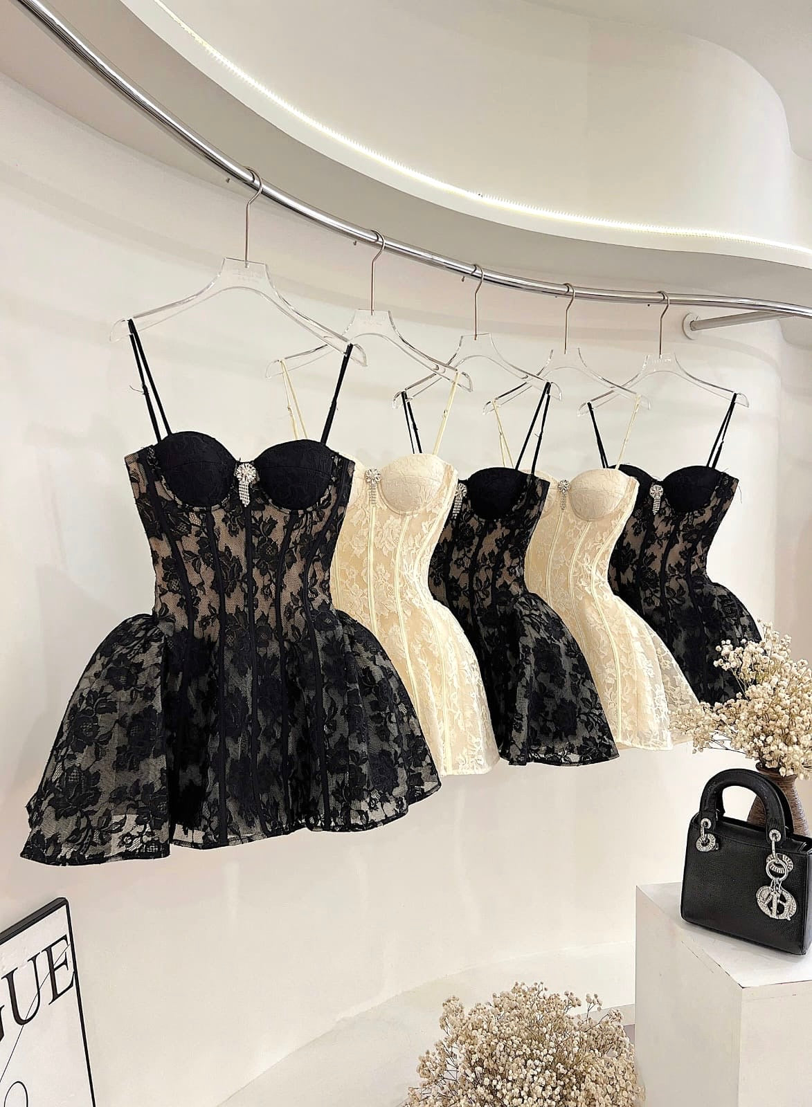 Flowering Girl Women Camilla Corset Lace Mini Dress