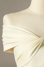Off-The-Shoulder Twisted Front Mini Dress