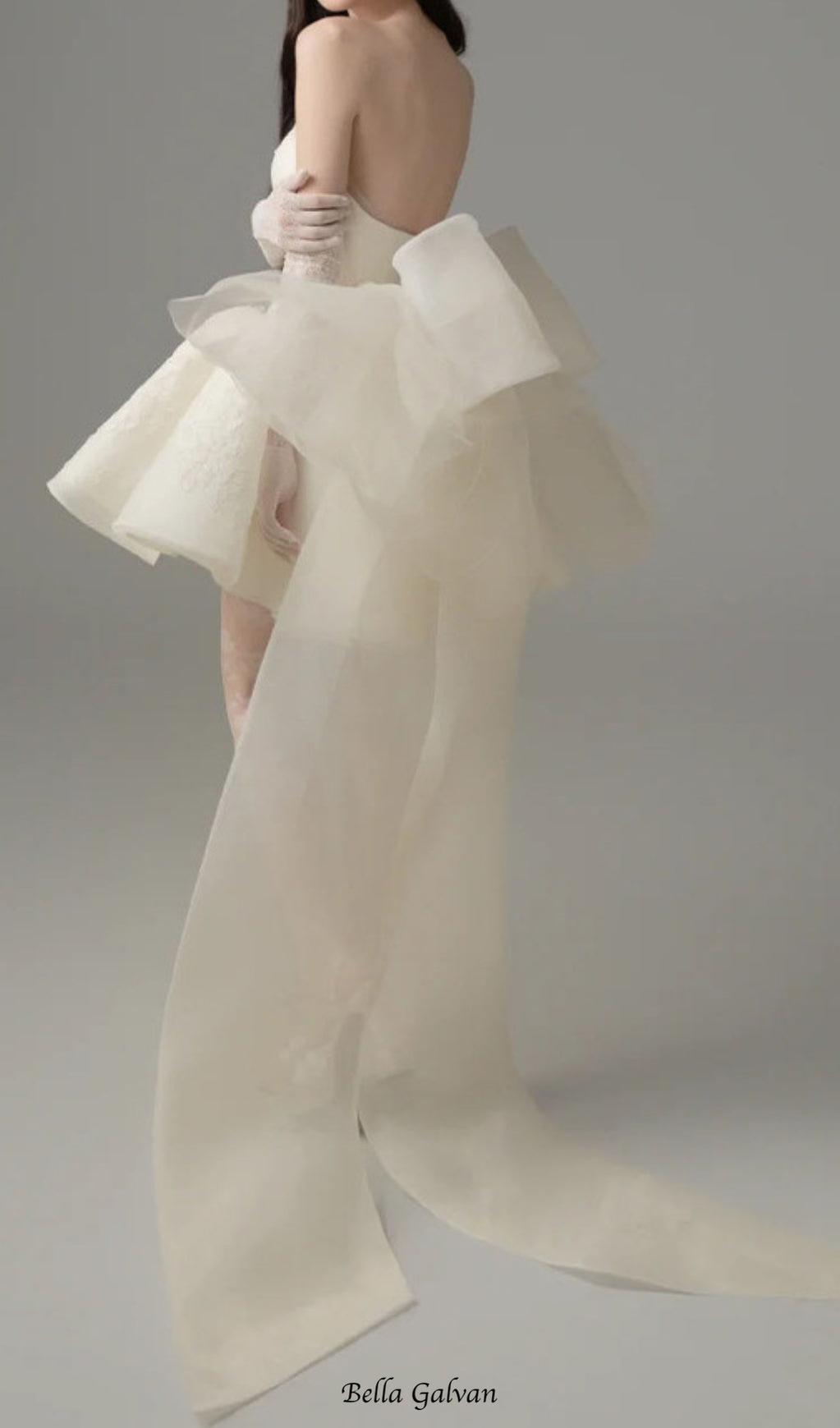 Flowering Girl Women Dervla Strapless Bow Mini Dress