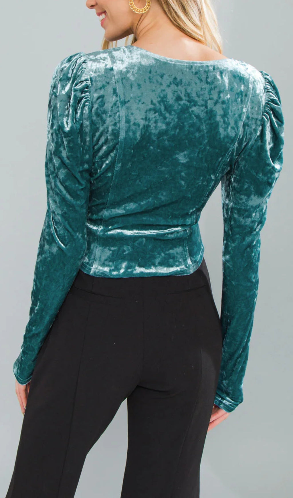 Flowering Girl Women PUT ON A SHOW VELVET TOP