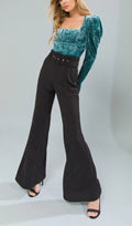 Flowering Girl Women PUT ON A SHOW VELVET TOP