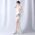Crafted Flower With Beading Formal Dress