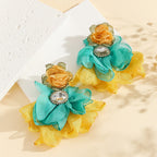 Flowering Girl Women Cyrene Flower Earrings