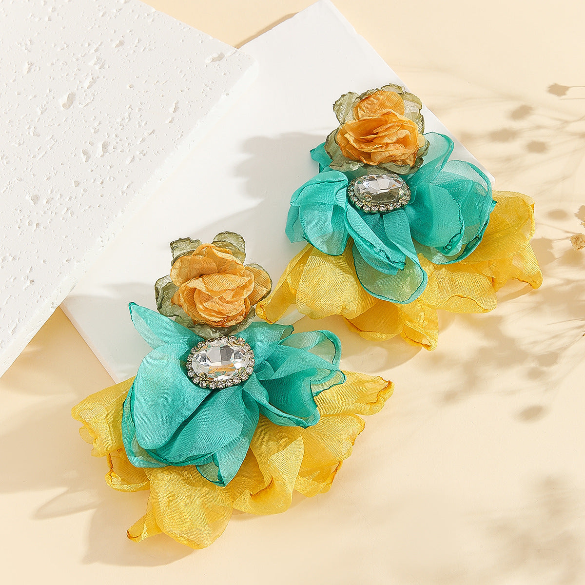 Flowering Girl Women Cyrene Flower Earrings