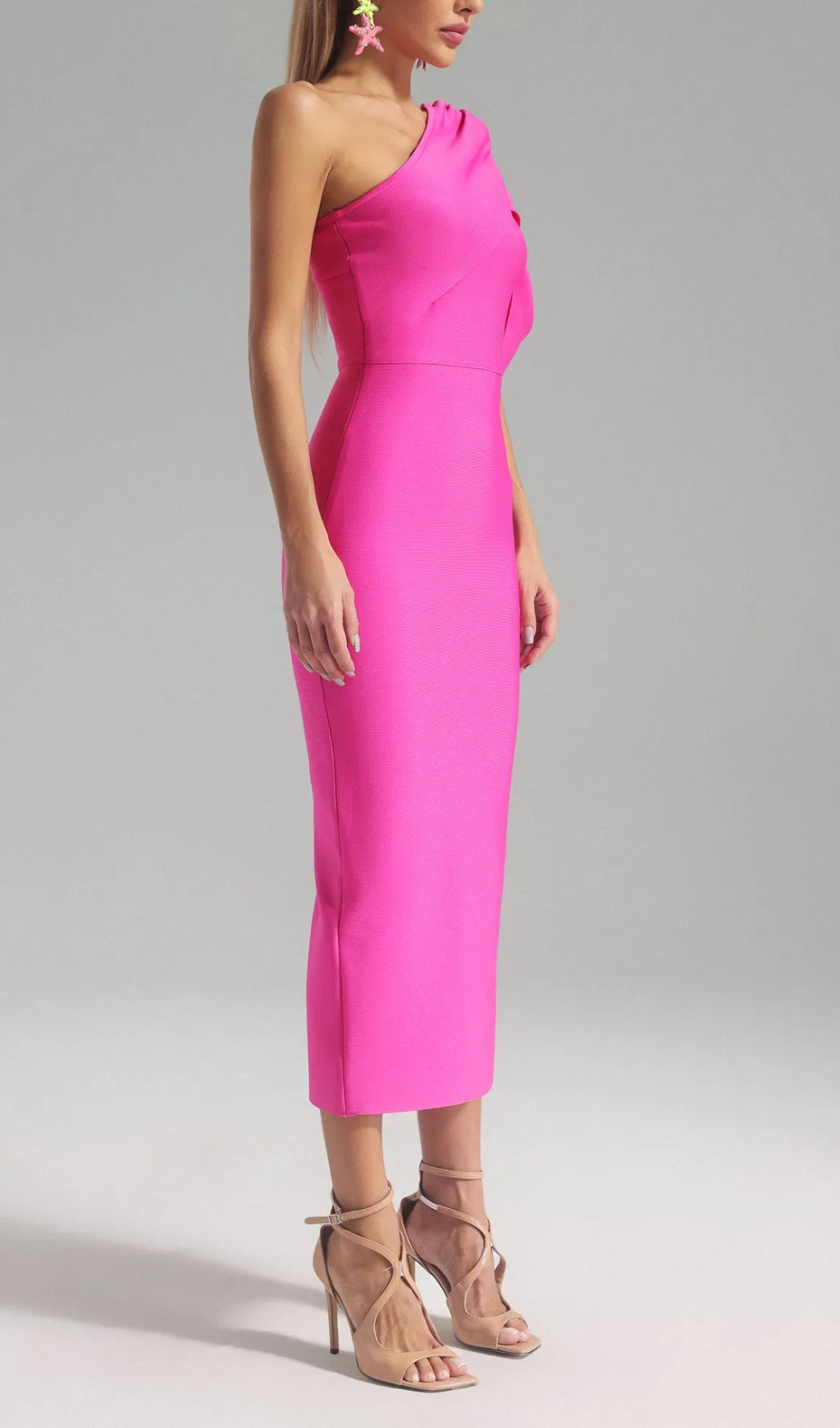 Flowering Girl Women Alexis One Shoulder Bandage Dress
