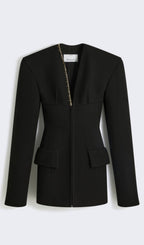 Flowering Girl Women Hourglass Measuring Tape Jacket