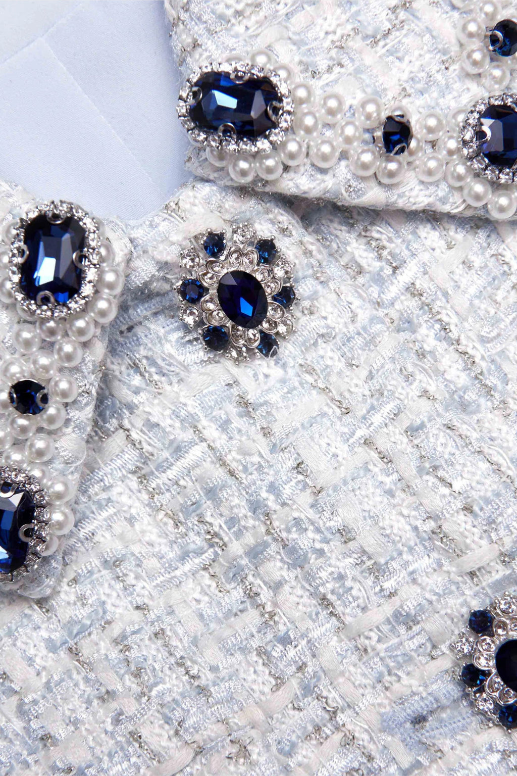 Flowering Girl Women Blue Boucle Mini Dress