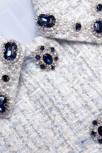 Flowering Girl Women Blue Boucle Mini Dress