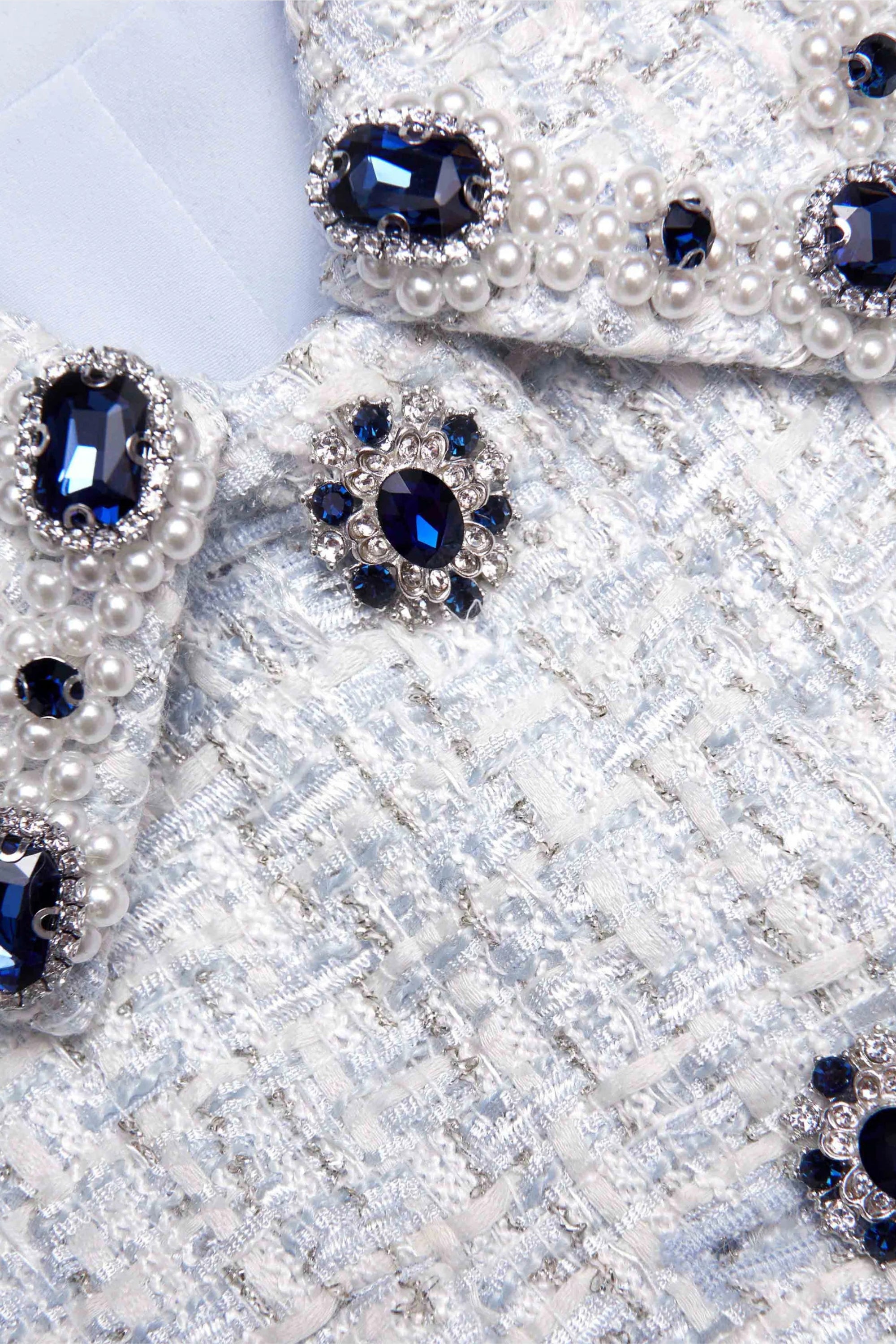 Flowering Girl Women Blue Boucle Mini Dress