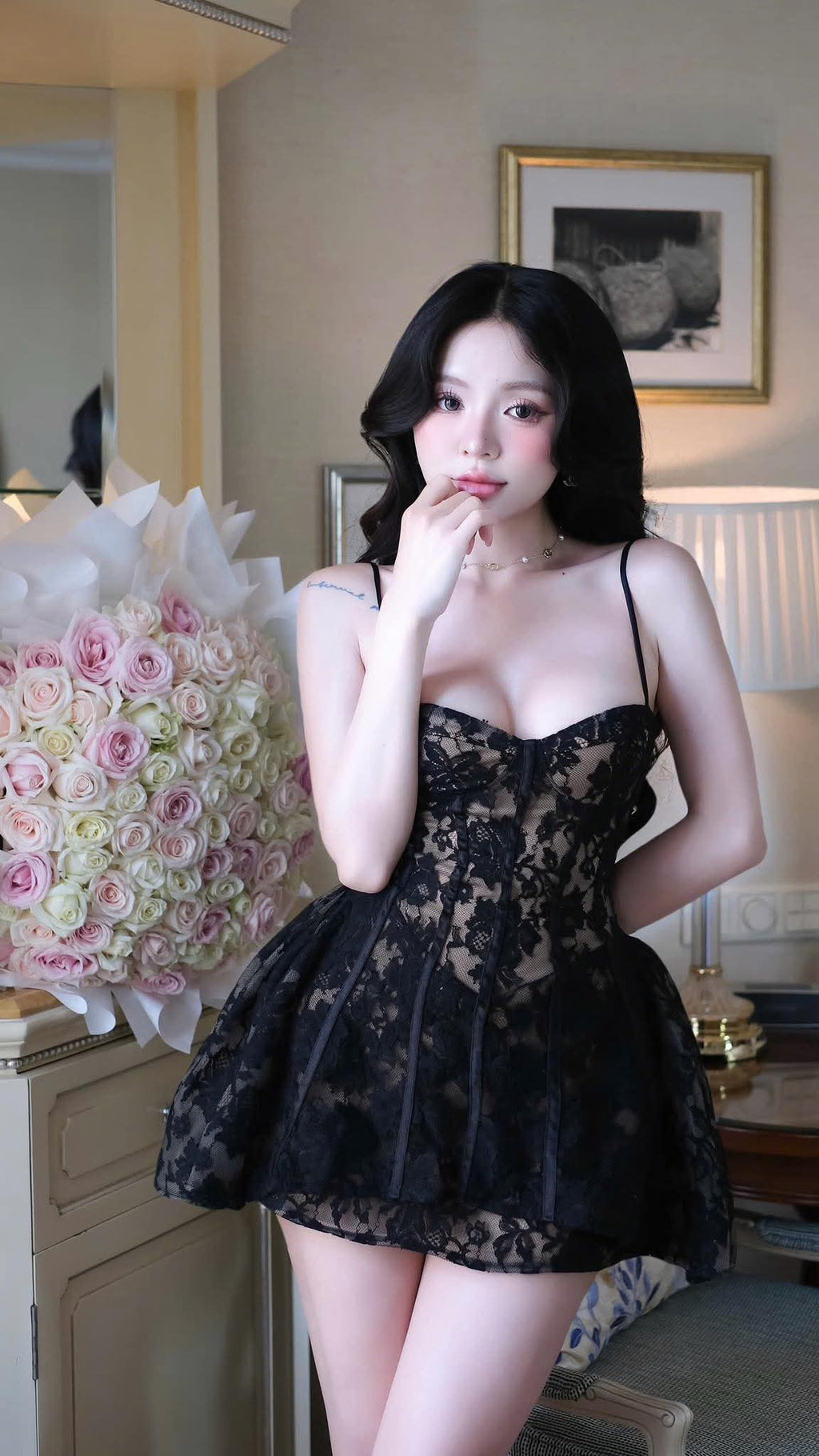 Flowering Girl Women Alessia Lace Mini Dress